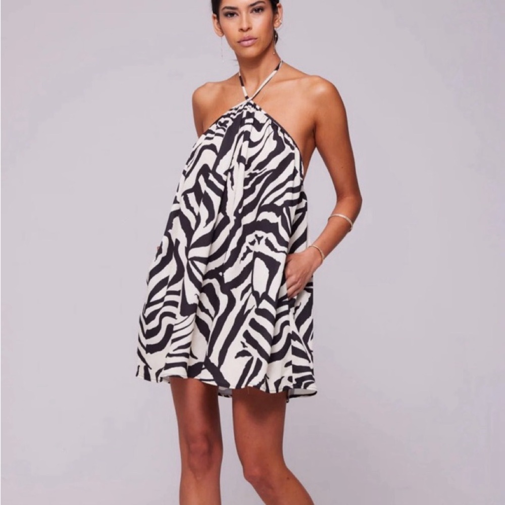 RESA Zebra Print Mini Dress